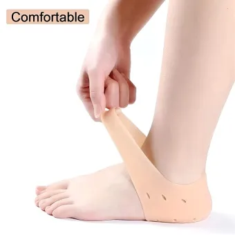 Silicone Anti Heel Crack Pad Socks